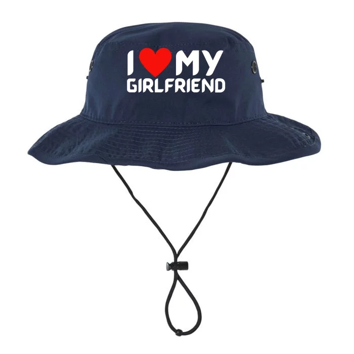 I Love My GF Girlfriend Heart Legacy Cool Fit Booney Bucket Hat