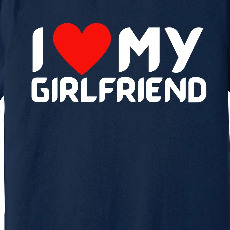 I Love My GF Girlfriend Heart Premium T-Shirt