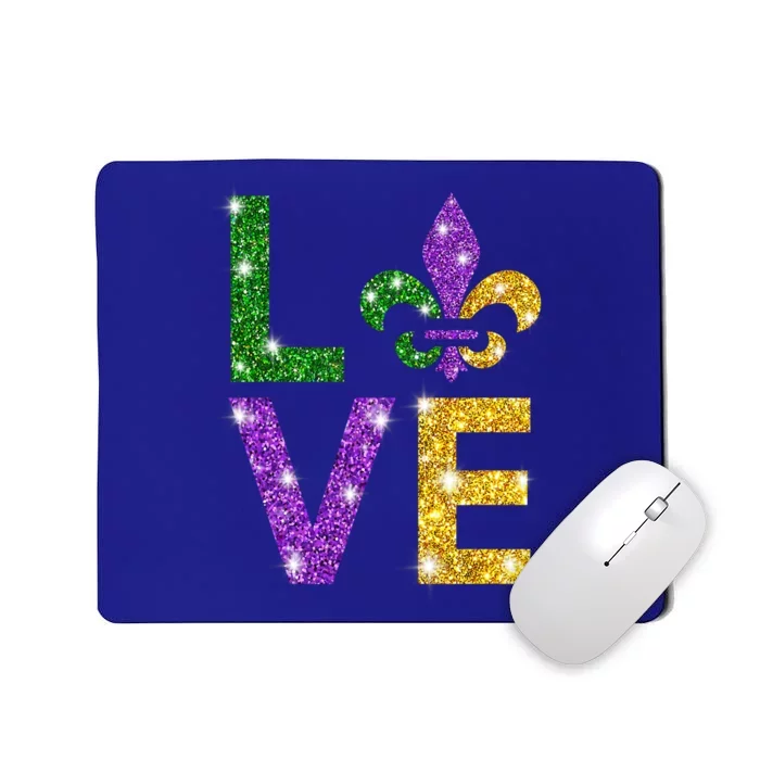 I Love Mardi Gras Mardi Gras Gift Gift Mousepad