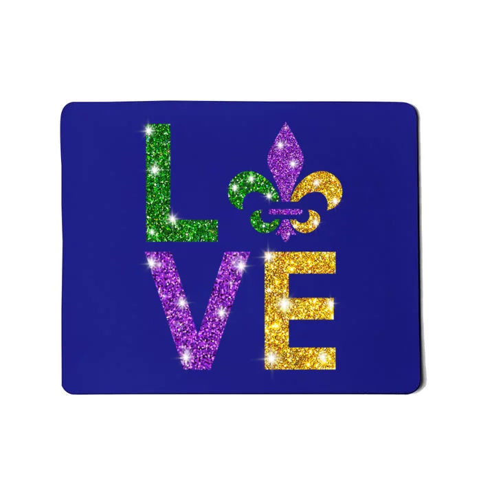 I Love Mardi Gras Mardi Gras Gift Gift Mousepad