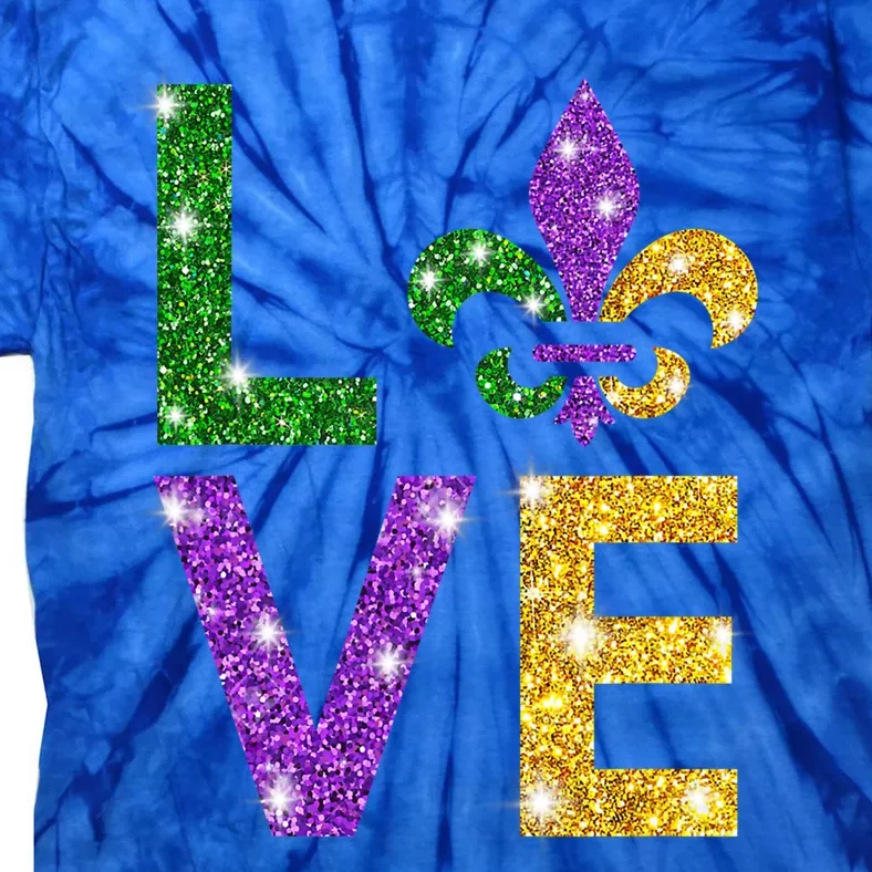 I Love Mardi Gras Mardi Gras Gift Gift Tie-Dye T-Shirt