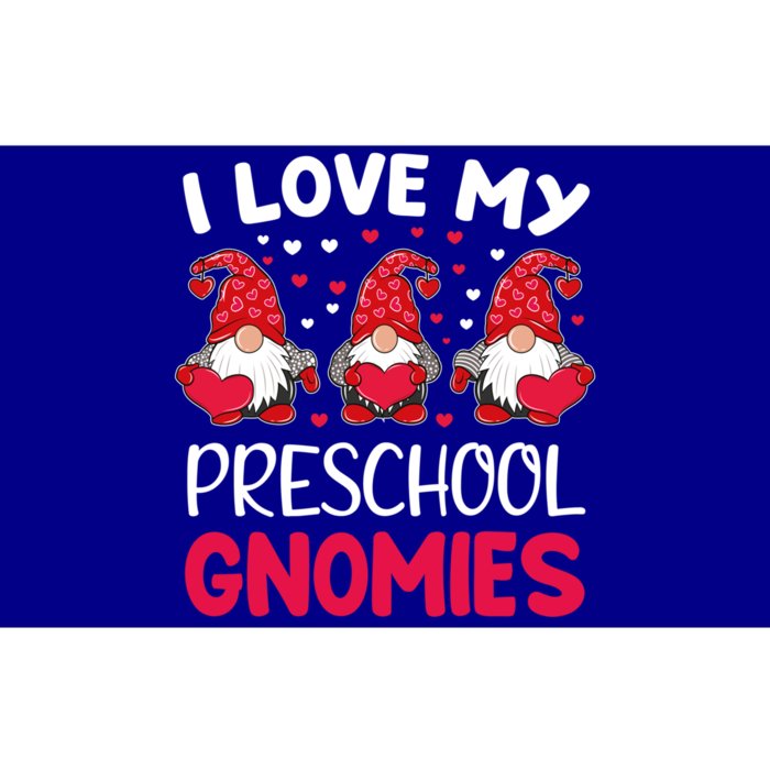 I Love My Preschool Gnomies Valentine's Day Teacher Funny Gift Meaningful Gift Bumper Sticker