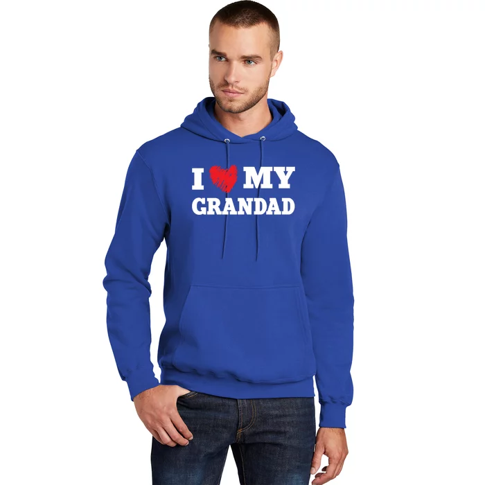 I Love My Grandad Favorite Family Member Valentines Gift Hoodie