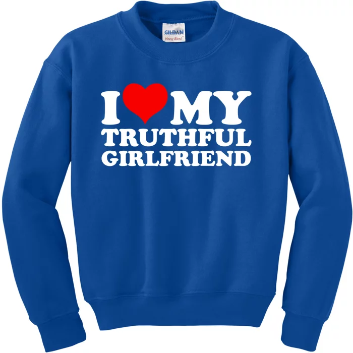 I Love My Truthful Friend Cool Gift Kids Sweatshirt