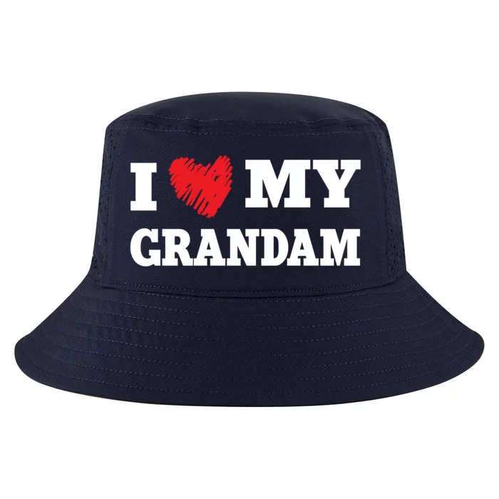 I Love My Grandam Favorite Family Member Valentines Gift Cool Comfort Performance Bucket Hat