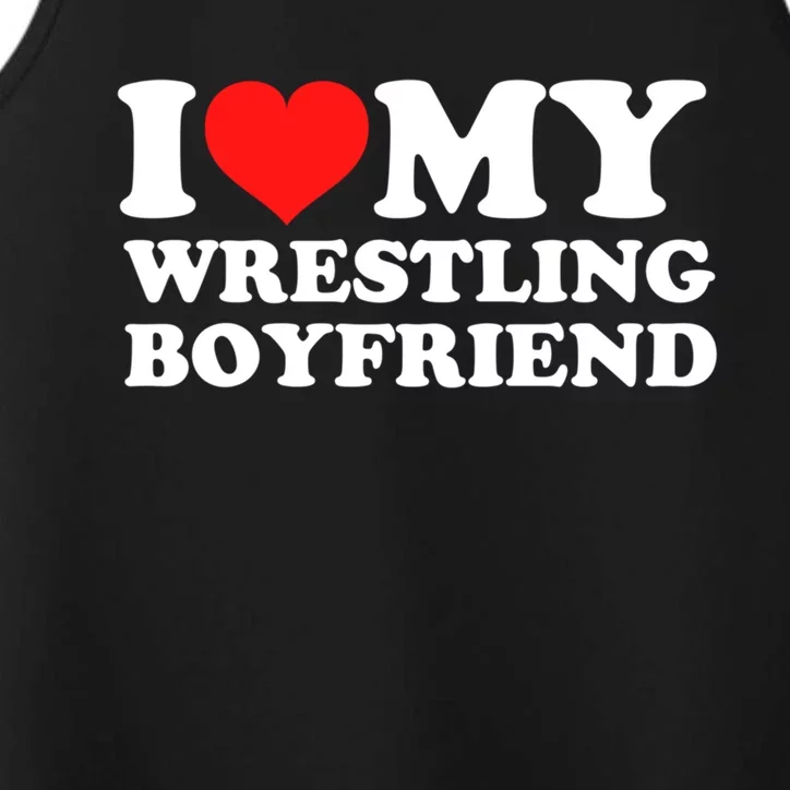 I Love My Wrestling Friend Meaningful Gift Performance Tank