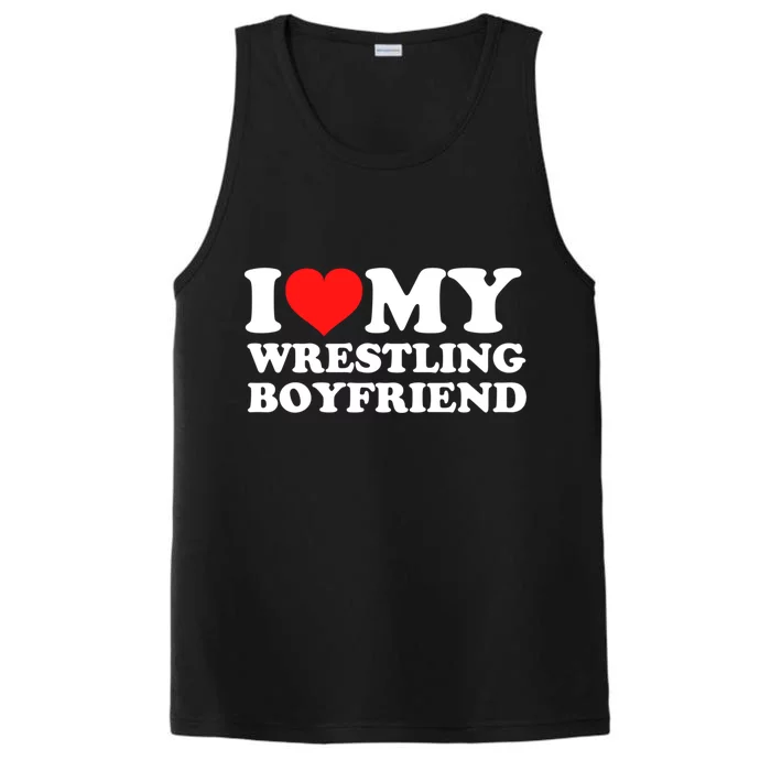 I Love My Wrestling Friend Meaningful Gift Performance Tank