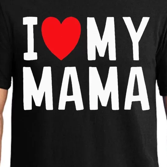 I Love My Mama Heart Celebrate Mom Pajama Set