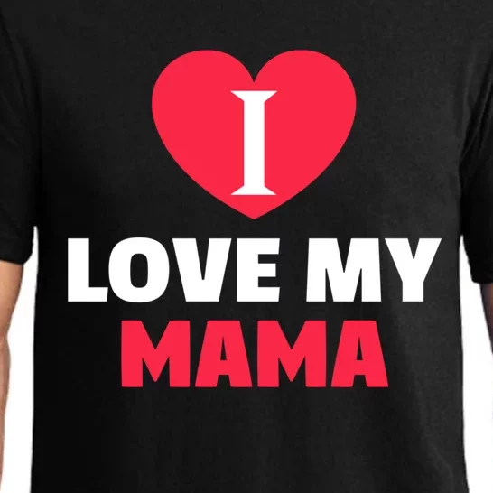 I Love My Loving Mama Grandma Grand Family Gift Pajama Set