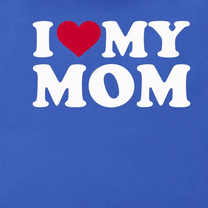 I Love My Mom Gift Zip Tote Bag