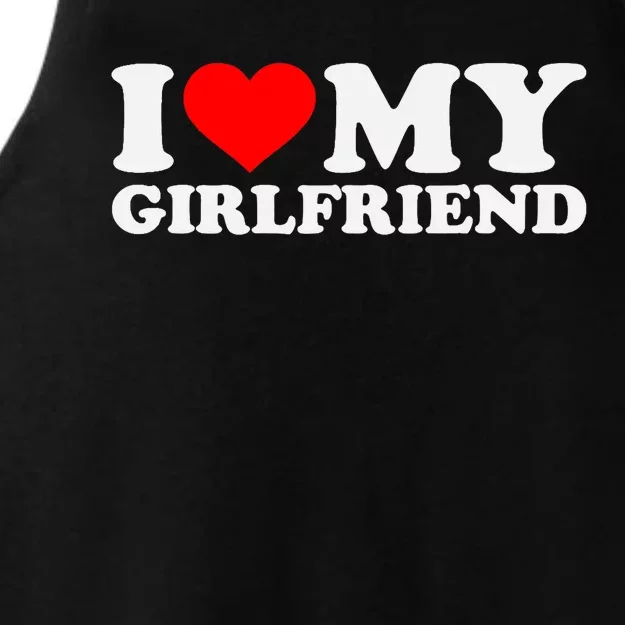 I Love My Hot Girlfriend GF I Heart My Hot Girlfriend Ladies Tri-Blend Wicking Tank