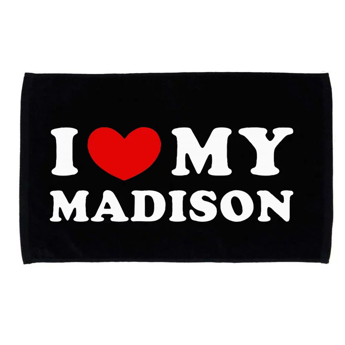 I Love My Madison Microfiber Hand Towel