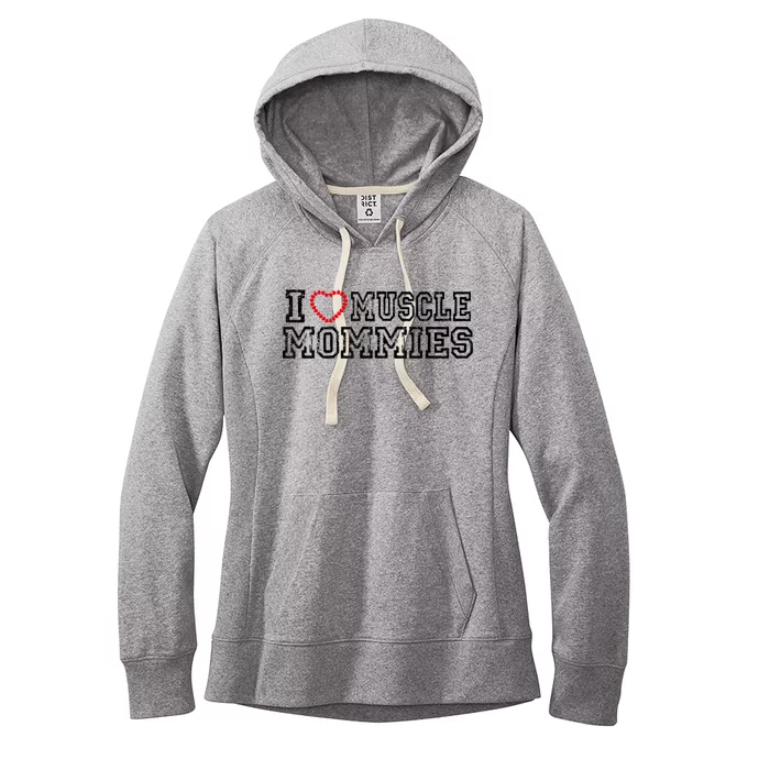 I Love Muscle Mommies, I Heart Muscle Mommies, Muscle Mommy Women's Fleece Hoodie