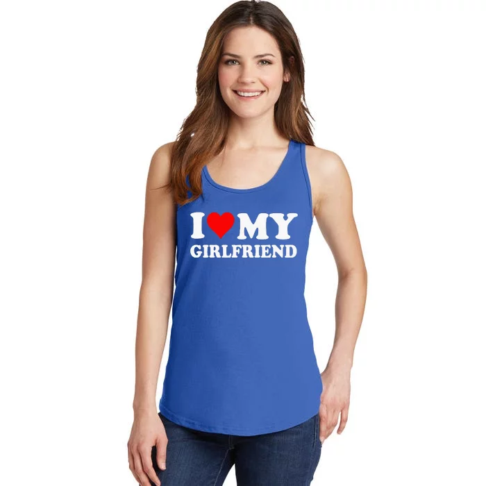 I Love My Girlfriend Ladies Essential Tank