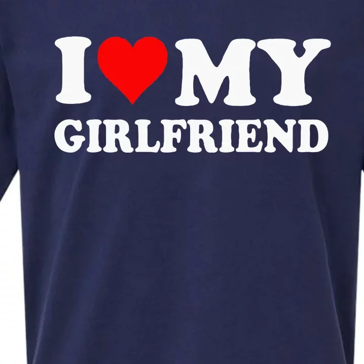 I Love My Girlfriend Sueded Cloud Jersey T-Shirt