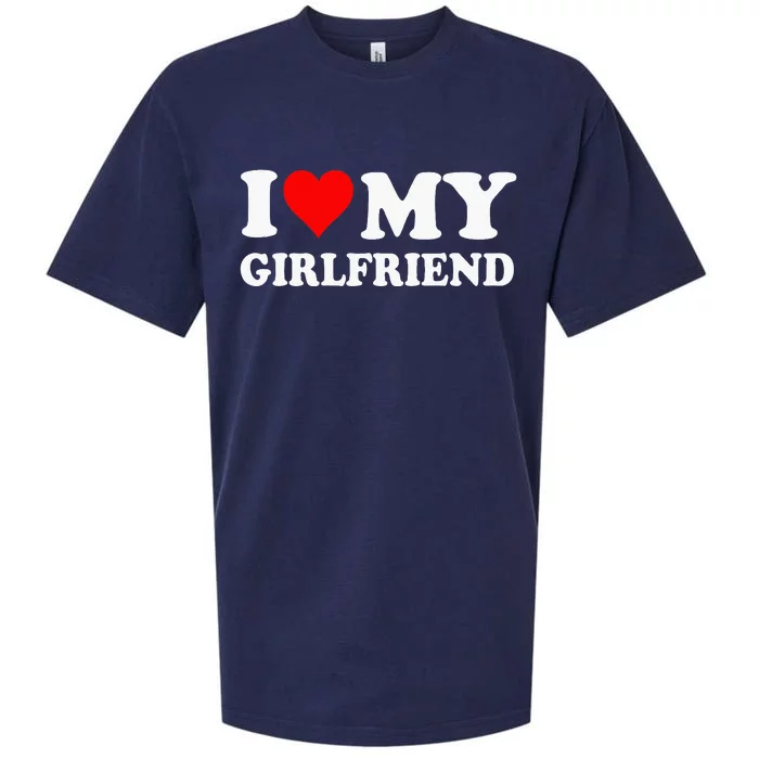 I Love My Girlfriend Sueded Cloud Jersey T-Shirt