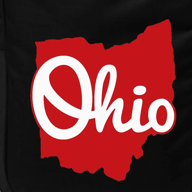 I Love My Ohio Home Script Ohio Impact Tech Backpack