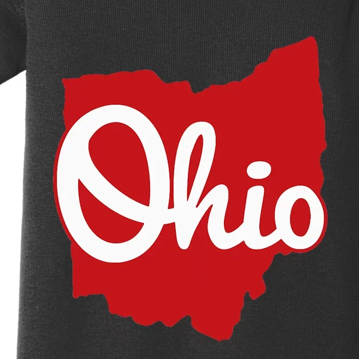 I Love My Ohio Home Script Ohio Baby Bodysuit