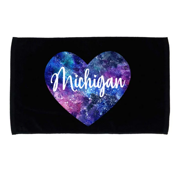 I Love Michigan Usa Great Gift Microfiber Hand Towel