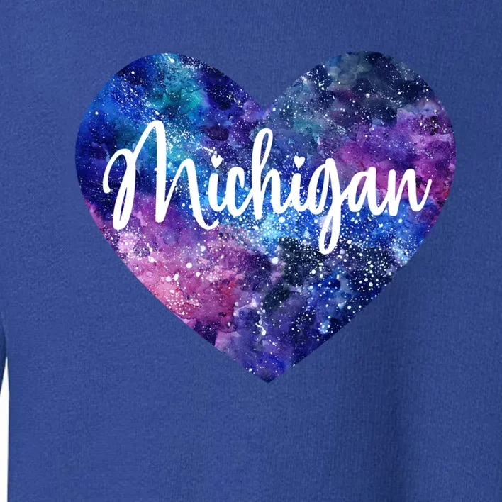 I Love Michigan Usa Great Gift Toddler Sweatshirt