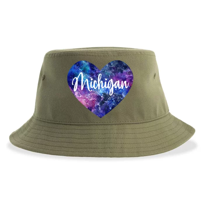 I Love Michigan Usa Great Gift Sustainable Bucket Hat