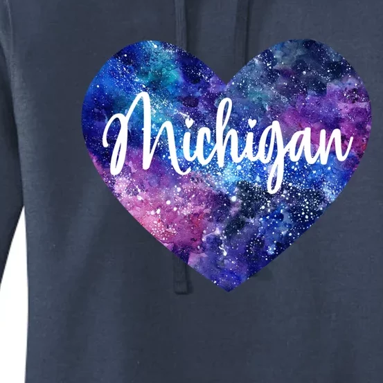 I Love Michigan Usa Great Gift Women's Pullover Hoodie