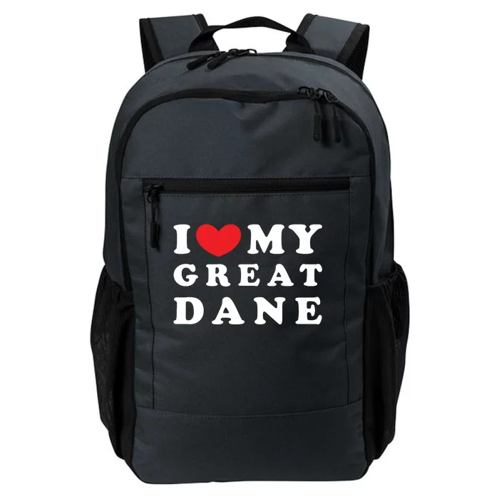 I Love My Great Dane I Heart My Great Dane Daily Commute Backpack