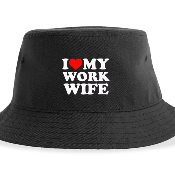 I Love My Work Wife Sustainable Bucket Hat