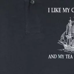 I Like My Coffee Black And Tea In The Harbor Softstyle Adult Sport Polo