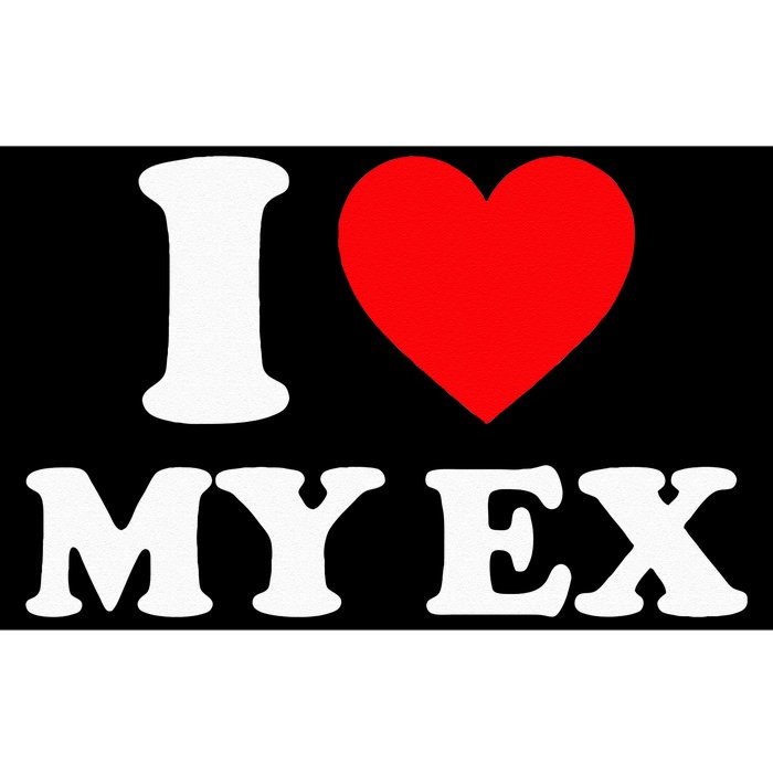 I Love My Ex I Heart My Ex Bumper Sticker