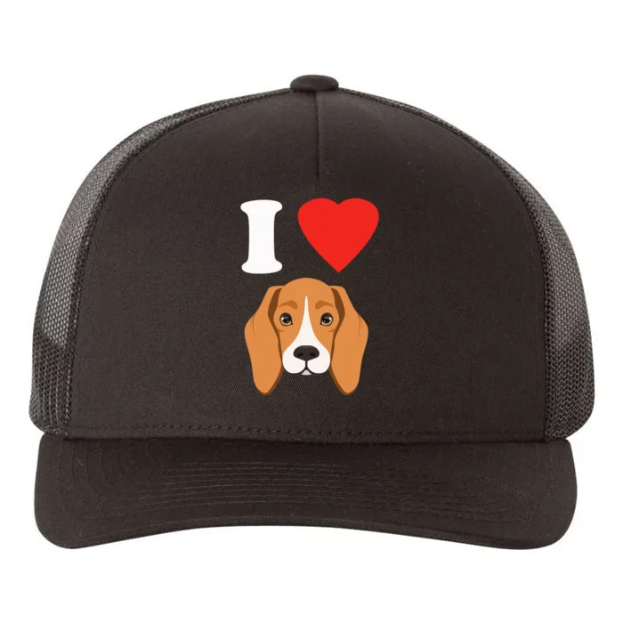 I Love My Beagle Dog Lover Yupoong Adult 5-Panel Trucker Hat