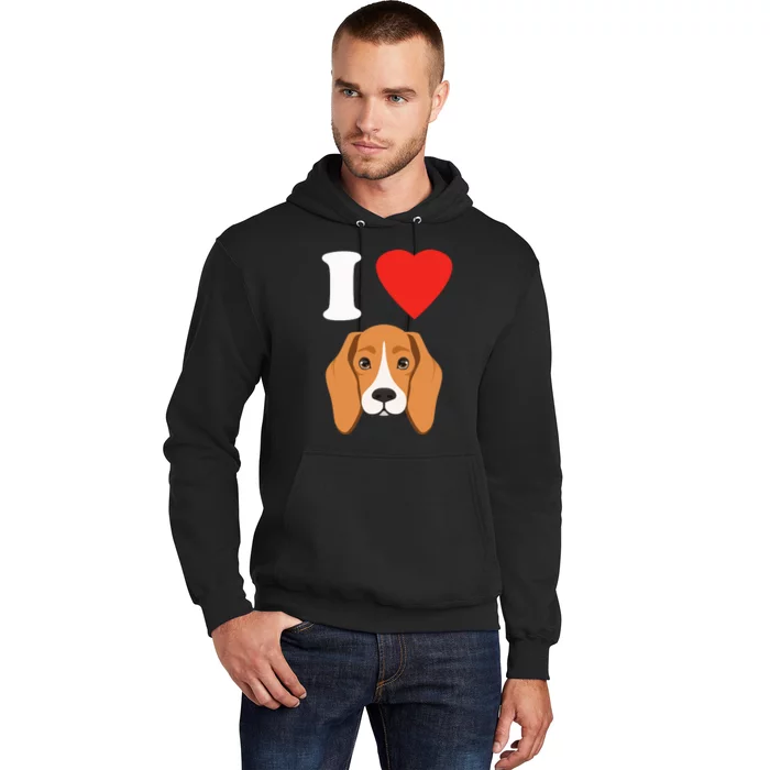 I Love My Beagle Dog Lover Hoodie