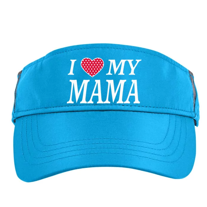 I Love My Mama Beautiful Family Personalized Mom Great Gift Adult Drive Performance Visor