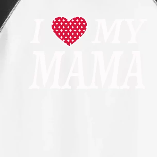 I Love My Mama Beautiful Family Personalized Mom Great Gift Toddler Fine Jersey T-Shirt