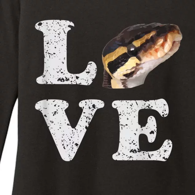 I Love My Ball Python | Pet Snake Lovers Gift Womens CVC Long Sleeve Shirt