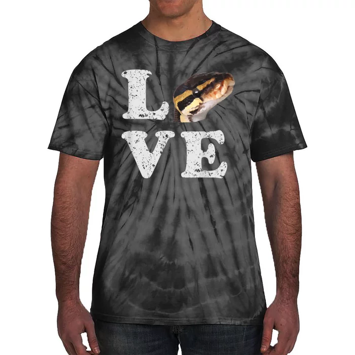 I Love My Ball Python | Pet Snake Lovers Gift Tie-Dye T-Shirt