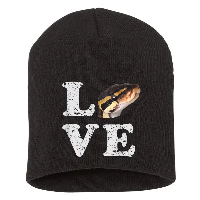 I Love My Ball Python | Pet Snake Lovers Gift Short Acrylic Beanie