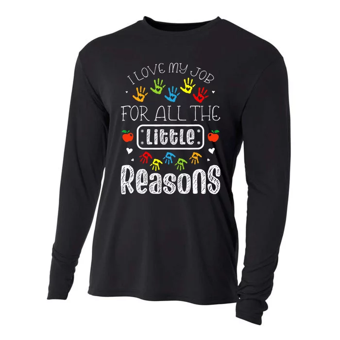 I Love My Job For All The Little Reasons Daycare Teacher Cooling Performance Long Sleeve Crew