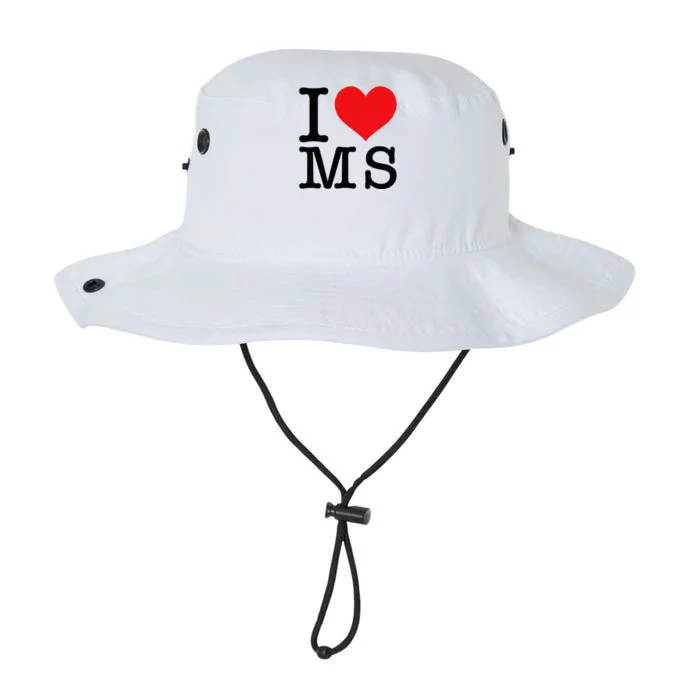 I Love MS Mississippi Heart Lover Resident State Pride Legacy Cool Fit Booney Bucket Hat