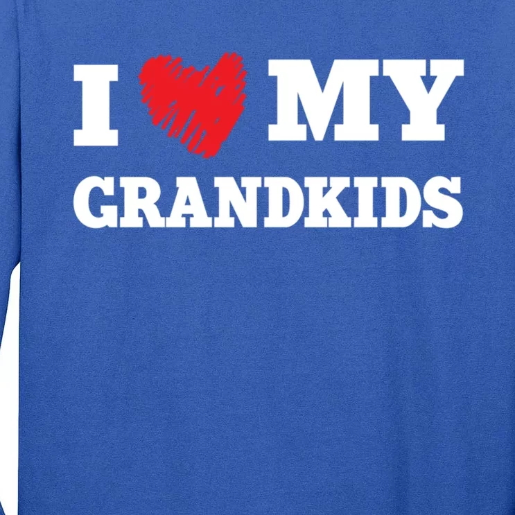 I Love My Grand Favorite Family Member Valentines Gift Tall Long Sleeve T-Shirt