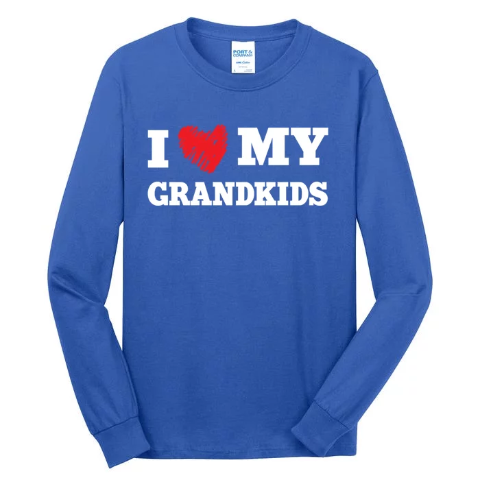 I Love My Grand Favorite Family Member Valentines Gift Tall Long Sleeve T-Shirt