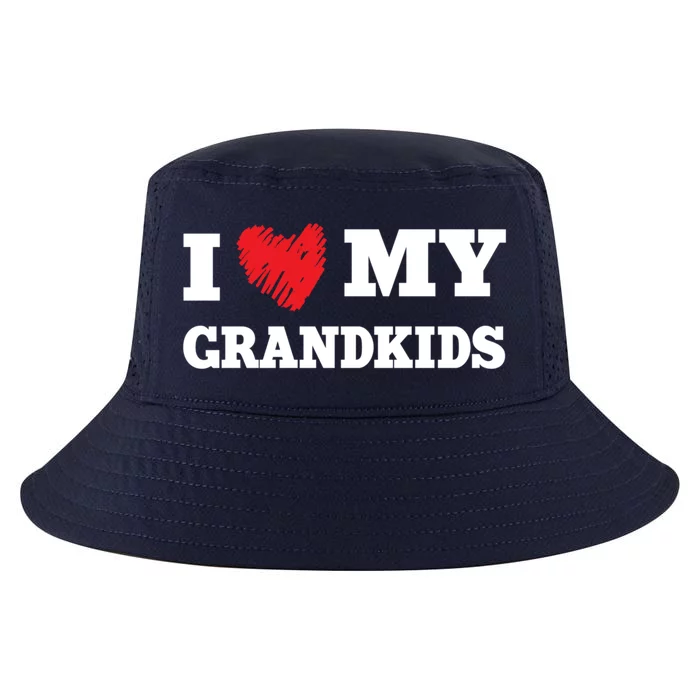 I Love My Grand Favorite Family Member Valentines Gift Cool Comfort Performance Bucket Hat