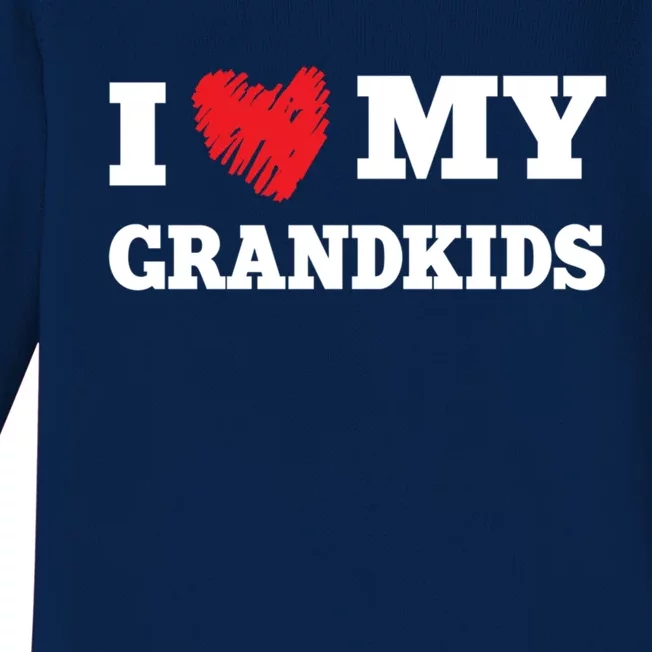 I Love My Grand Favorite Family Member Valentines Gift Baby Long Sleeve Bodysuit