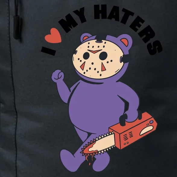 I Love My Haters Teddy Bear Daily Commute Backpack