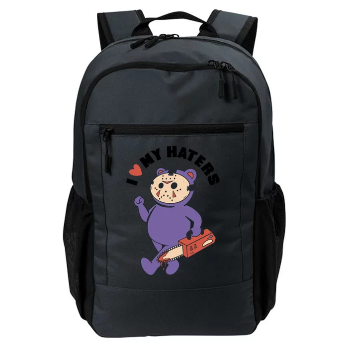 I Love My Haters Teddy Bear Daily Commute Backpack