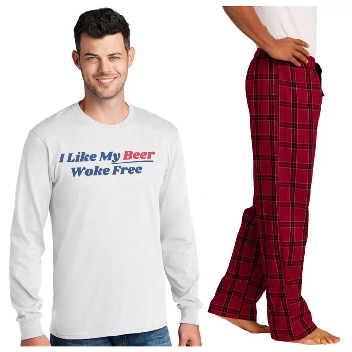 I Like My Beer Woke Free Long Sleeve Pajama Set