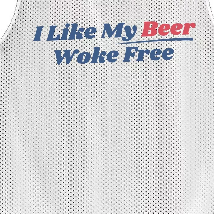 I Like My Beer Woke Free Mesh Reversible Basketball Jersey Tank