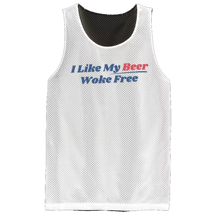 I Like My Beer Woke Free Mesh Reversible Basketball Jersey Tank