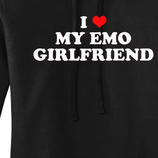 I Love My Emo Girlfriend Alt Goth 2000s Punk Emo Boyfriend Women's Pullover Hoodie