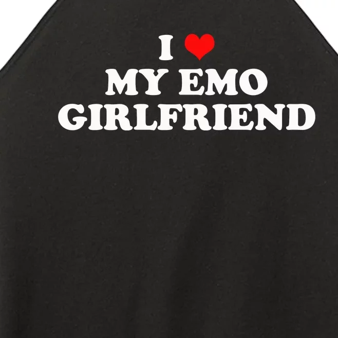 I Love My Emo Girlfriend Alt Goth 2000s Punk Emo Boyfriend Women’s Perfect Tri Rocker Tank